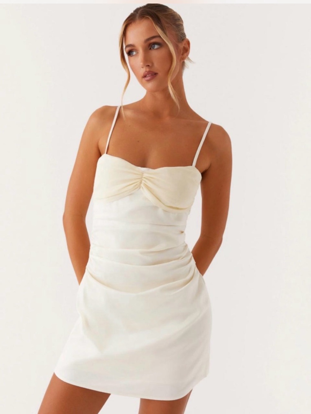 NEW Peppermayo Last Summer Mini Dress - Ivory 4